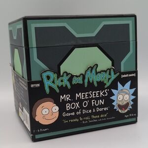 Rick and Morty Mr. Meeseeks' Box O' Fun Game of Dice & Dares Adult Swim Complete